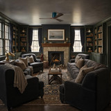 Matthews Fan Company - IR3H-BK-WA-52 - 52"Ceiling Fan - Irene-3H - Matte Black