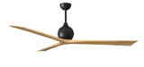 Matthews Fan Company - IR3-BK-LM-72 - 72"Ceiling Fan - Irene-3 - Matte Black