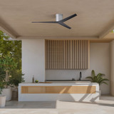 Matthews Fan Company - EKH-BN-BK - 56"Ceiling Fan - Eliza - Brushed Nickel