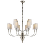 Visual Comfort Signature - TOB 5033PN-NP - 12 Light Chandelier - Vivian - Polished Nickel
