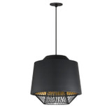 ET2 - E11394-BKGLD - LED Pendant - Phoenix - Black / Gold