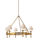 Visual Comfort Signature - SL 5812HAB-NP - Six Light Chandelier - Classic - Hand-Rubbed Antique Brass