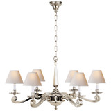 Visual Comfort Signature - AH 5010PN-NP - Six Light Chandelier - Myrna - Polished Nickel