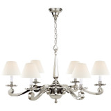 Visual Comfort Signature - AH 5010PN-NP - Six Light Chandelier - Myrna - Polished Nickel