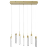 Avenue Lighting - HF1900-7-GL-BB - LED Pendant - The Original Glacier - Brushed Brass
