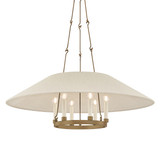 Troy Lighting - F1638-PBR - Six Light Chandelier - Archive - Patina Brass