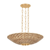 Troy Lighting - F1528-VGL - Three Light Pendant - Ollie - Vintage Gold Leaf