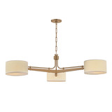 Troy Lighting - F5650-PBR - Three Light Chandelier - Mailo - Patina Brass