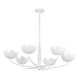 Troy Lighting - F2040-GSW - Six Light Chandelier - Arcata - Gesso White