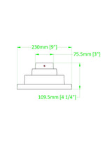 Z-Lite - LSQPM-BK - Outdoor Pier Mount - Pier Mounts - Sand Black