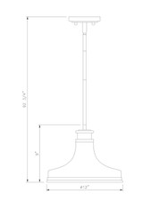 Z-Lite - 831P12-MB - One Light Pendant - Reznor - Matte Black