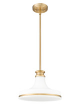 Z-Lite - 831P12-MGLD - One Light Pendant - Reznor - Modern Gold