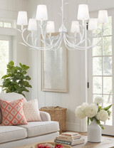 Z-Lite - 830-42TXWH - Eight Light Chandelier - Aslin - Textured White