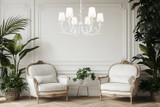 Z-Lite - 830-31TXWH - Six Light Chandelier - Aslin - Textured White