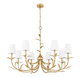 Z-Lite - 830-42GLF - Eight Light Chandelier - Aslin - Gold Leaf