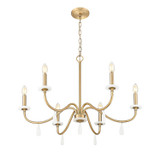 Z-Lite - 6103-32MGLD - Six Light Chandelier - Toussant - Mordern Gold