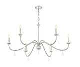 Z-Lite - 6103-45BN - Six Light Chandelier - Toussant - Brushed Nickel
