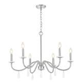 Z-Lite - 6103-32BN - Six Light Chandelier - Toussant - Brushed Nickel