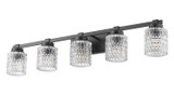 Z-Lite - 6101-5V-MB - Five Light Vanity - Jacqueline - Matte Black