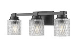 Z-Lite - 6101-3V-MB - Three Light Vanity - Jacqueline - Matte Black