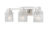 Z-Lite - 6101-3V-BN - Three Light Vanity - Jacqueline - Brushed Nickel