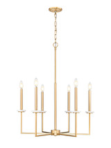 Z-Lite - 6100-6MGLD - Six Light Chandelier - Gaultier - Mordern Gold