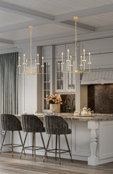 Z-Lite - 6100-6MGLD - Six Light Chandelier - Gaultier - Mordern Gold