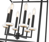 Z-Lite - 6100-21MB - Six Light Chandelier - Gaultier - Matte Black+Mordern Gold
