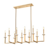 Z-Lite - 6100-10L-MGLD - Ten Light Linear Chandelier - Gaultier - Mordern Gold