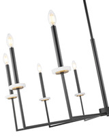 Z-Lite - 6100-10MB - Ten Light Chandelier - Gaultier - Matte Black+Mordern Gold