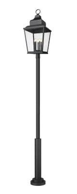 Z-Lite - 5029PHXXLR-5010P-BK - Five Light Outdoor Post Mount - Raphael - Sand Black