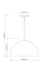 Z-Lite - 4501P16-MW - One Light Pendant - Vega - Matte White