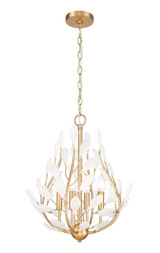 Z-Lite - 353-18MGLD - Four Light Chandelier - Claudine - Modern Gold
