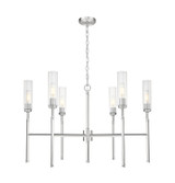 Z-Lite - 3047-6BN - Six Light Chandelier - Esme - Brushed Nickel