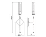 Z-Lite - 3047-1S-MB - One Light Wall Sconce - Esme - Matte Black