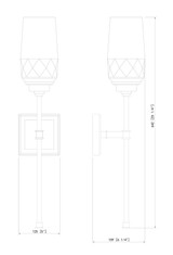 Z-Lite - 2015-1S-MGLD - One Light Wall Sconce - Cosmo - Modern Gold