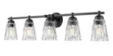 Z-Lite - 1960-5V-MB - Five Light Vanity - Andree - Matte Black