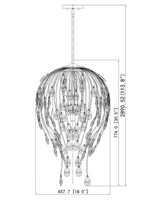 Z-Lite - 1957P18-MB - Six Light Pendant - Gabriella - Matte Black