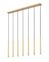 Z-Lite - 919MP24-7L-MGLD-LED - LED Linear Chandelier - Forest - Modern Gold