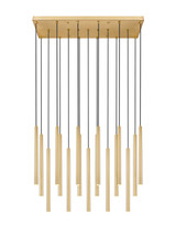 Z-Lite - 919MP24-17L-MGLD-LED - LED Linear Chandelier - Forest - Modern Gold
