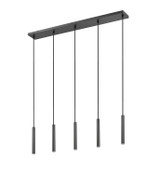 Z-Lite - 919MP12-5L-MB-LED - LED Linear Chandelier - Forest - Matte Black