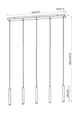 Z-Lite - 919MP12-5L-BN-LED - LED Linear Chandelier - Forest - Brushed Nickel
