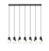 Z-Lite - 828P6-7L-MB - Seven Light Linear Chandelier - Aimie - Matte Black