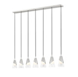 Z-Lite - 828P6-7L-BN - Seven Light Linear Chandelier - Aimie - Brushed Nickel