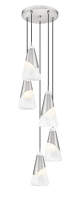 Z-Lite - 828P6-5R-BN - Five Light Chandelier - Aimie - Brushed Nickel