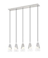 Z-Lite - 828P6-5L-BN - Five Light Linear Chandelier - Aimie - Brushed Nickel