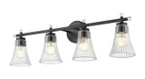 Z-Lite - 7519-4V-MB - Four Light Vanity - Belle - Matte Black
