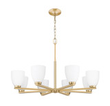 Z-Lite - 7518-8MGLD - Eight Light Chandelier - Naya - Modern Gold
