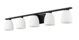 Z-Lite - 7518-5V-MB - Five Light Vanity - Naya - Matte Black