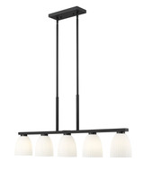 Z-Lite - 7518-5L-MB - Five Light Linear Chandelier - Naya - Matte Black